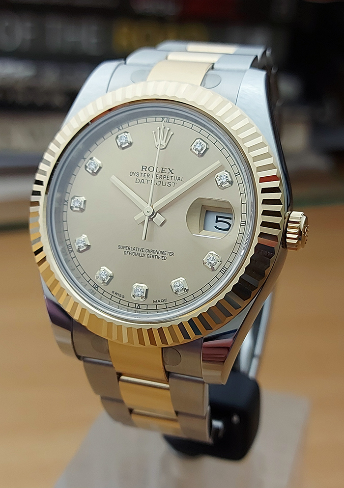  Rolex Oyster Perpetual Datejust YG/SS Diamond Dial Ref. 116333